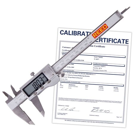 Reed Instruments R7400-NIST Digital Caliper, 6" (150mm), R7400-NIST